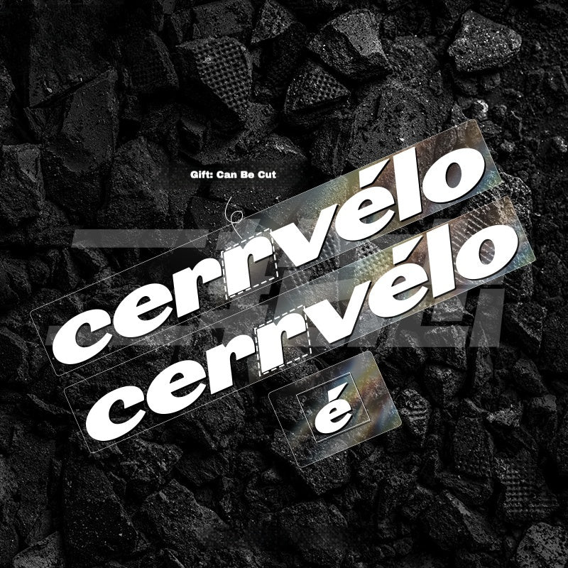 2023 cervelo S5 Frame Logo Color Decals|Down Tube & Head Tube Sticker Kit|48–56