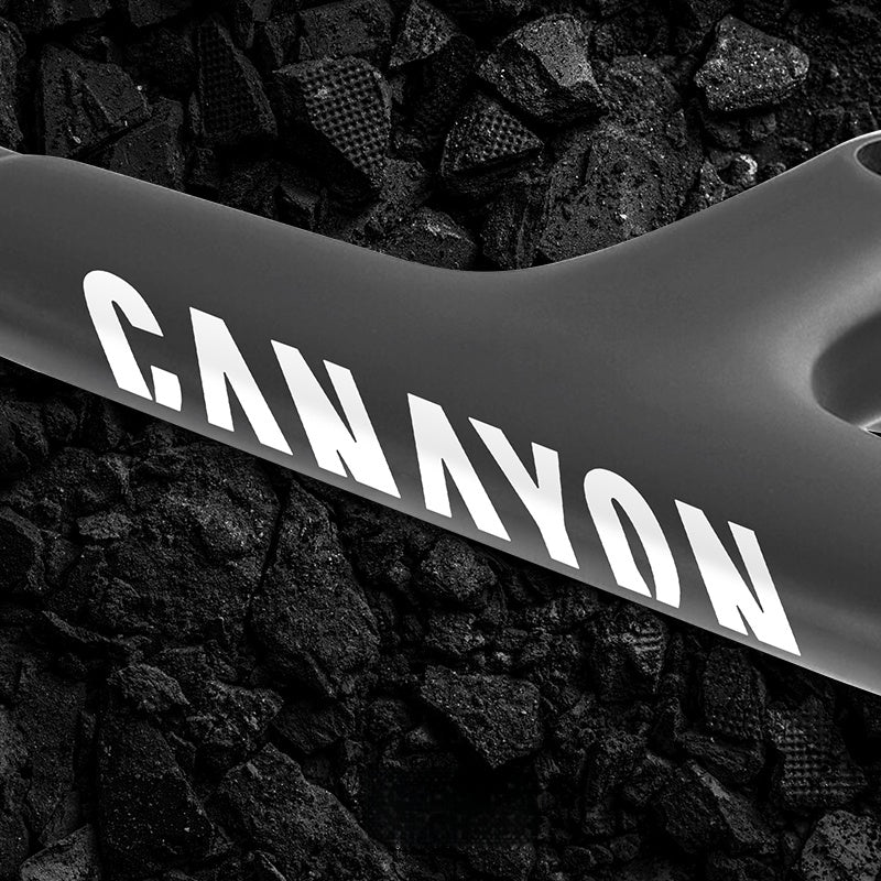 Canyon AEROAD CF SLX 8 Road Bike Handlebar Logo Stickers | Waterproof Color Change Decals