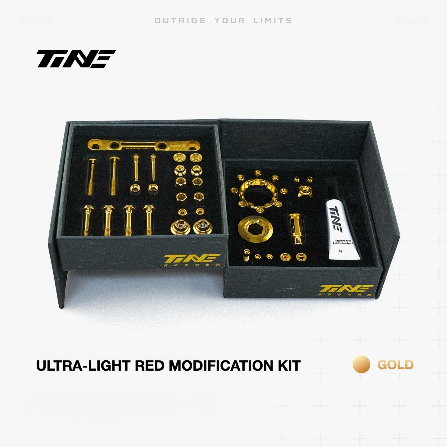 TiNE Titanium Bolt Kit for SRAM RED AXS Derailleur | Ultra-Light 77.7g Upgrade, 45% Weight Reduction