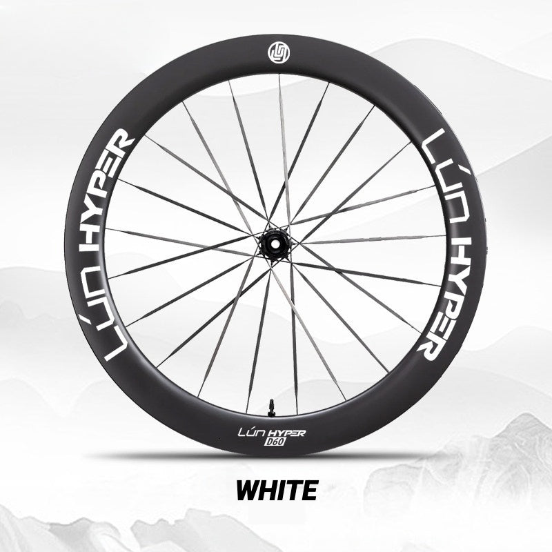 Infinity Logo Decals for Lún HYPER 5 D60 Gen 5 Wheelset | Waterproof Rim Overlay Stickers(Complete Decal Set for Two Wheels + Spare Decals Included)