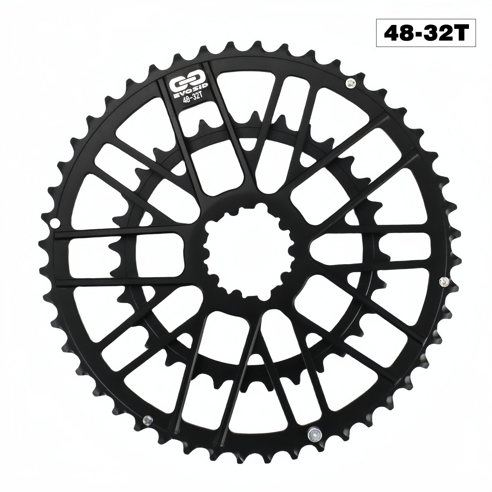 EVOSID CNC Road Bike Chainring Set | 46-30T / 48-32T | 7075-T6 Aluminum | 3-Bolt Direct Mount | Compatible with GXP Cranks