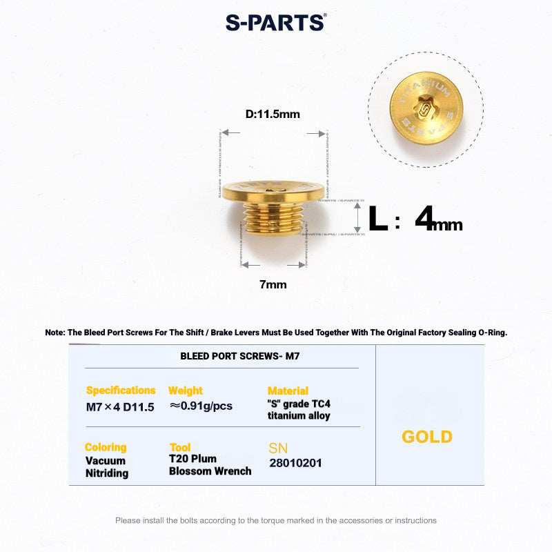 Shimano Dura-Ace R9270 Titanium Disc Brake Bolt Kit