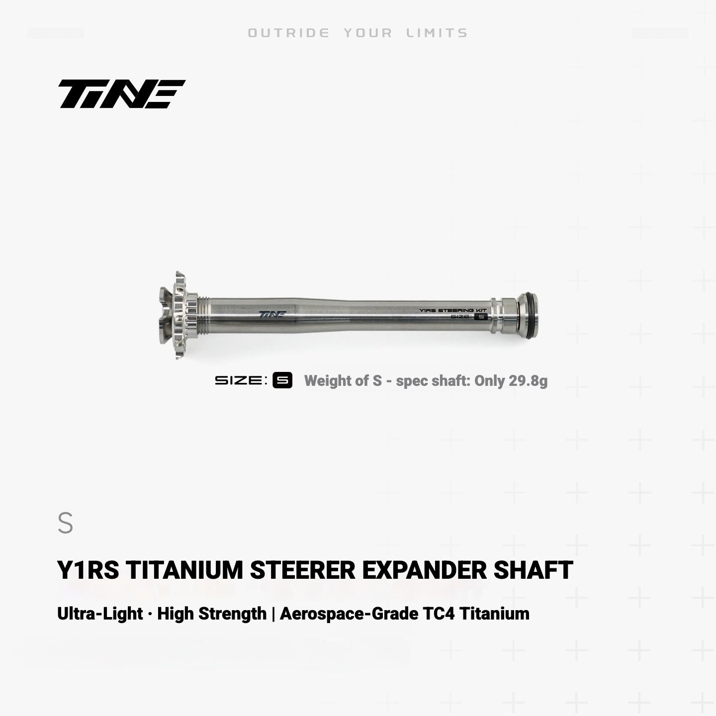 TiNE Ultra-Light Titanium Compression Plug Shaft for Colnago Y1RS | Steerer Upgrade