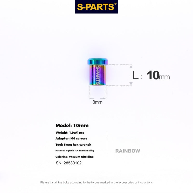 S-PARTS 로드 바이크 디스크 브레이크 티타늄 합금 나사 세트, SRAM RED Force Rival 12단 AXS용
