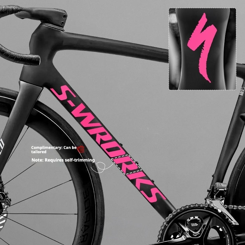 Tarmac SL8 Logo Decal Stickers – 2 Down Tube + 1 Head Tube for Specialized S-WORKS