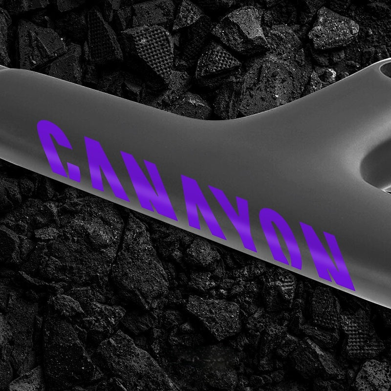 Canyon AEROAD CF SLX 8 Road Bike Handlebar Logo Stickers | Waterproof Color Change Decals