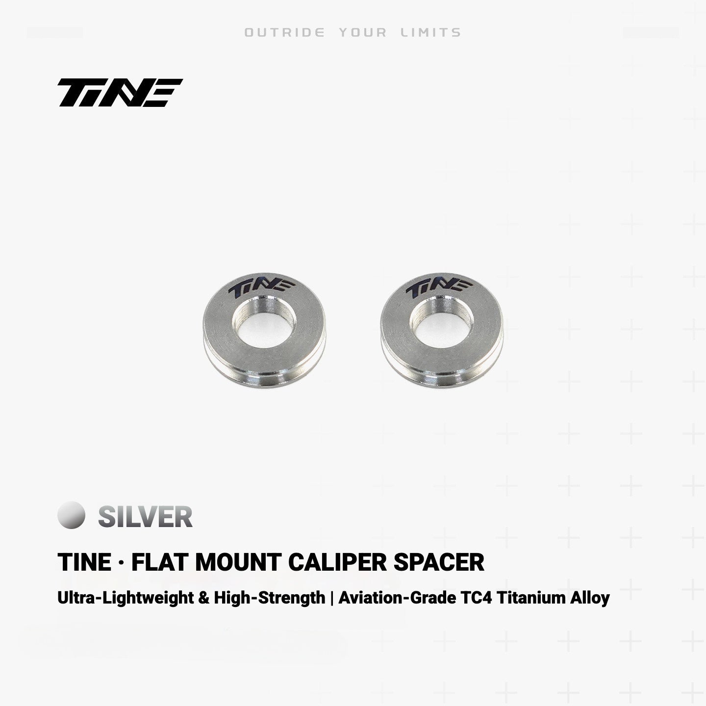 TiNE Ultra-Light Flat Mount Brake Caliper Spacer for Road Bikes