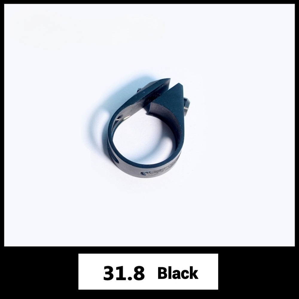 Ultra-Light Titanium Seatpost Clamp | Compatible with Specialized, Trek, Giant, Cannondale, and More | 31.8mm / 34.9mm | Gold, Rainbow, Black, Titanium