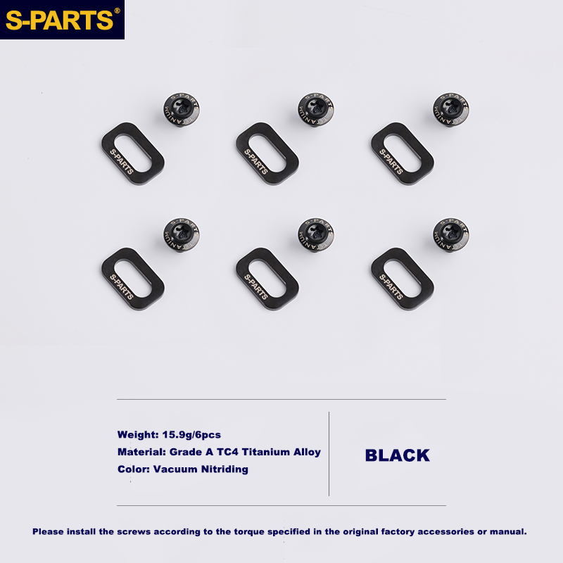 S-PARTS Titanium Screws Set for LOOK KEO GRIP Road Bike Cleats