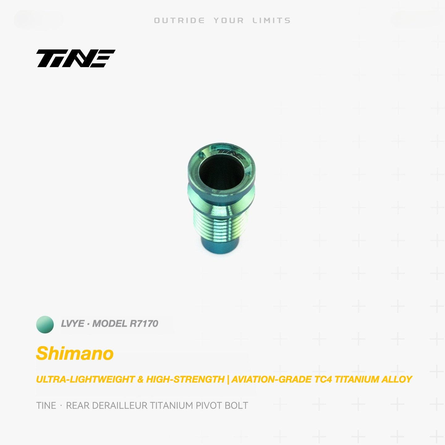 TiNE Titanium Shimano Rear Derailleur Pivot Bolt | Ultra-Light Road Bike Upgrade