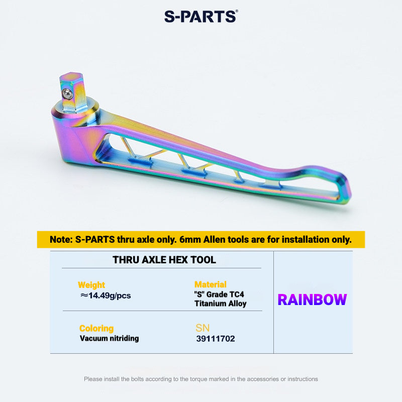S-PARTS Titanium Quick Release Thru Axle for Pinarello Road Bikes | Lightweight TC4 Titanium Upgrade
