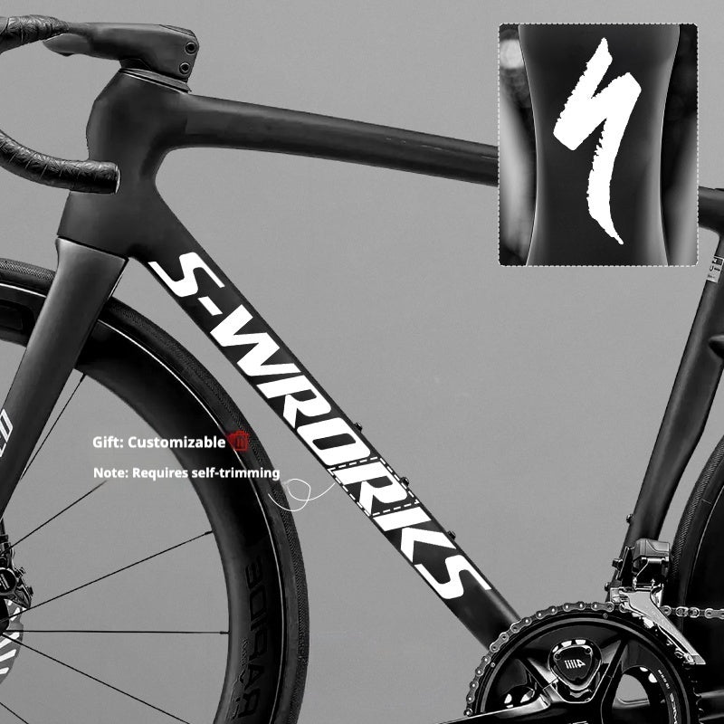 Tarmac SL8 Logo Decal Stickers – 2 Down Tube + 1 Head Tube for Specialized S-WORKS