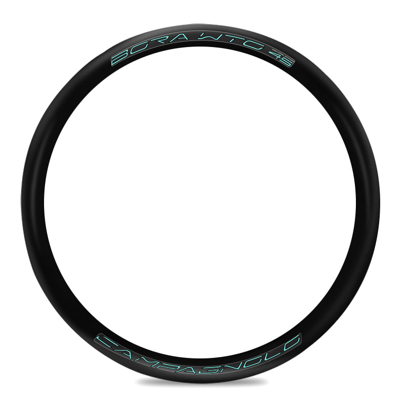 BORA WTO 45 DISC Wheel Decal Set – Custom Campagnolo Rim Stickers | Waterproof 3M Adhesive | Multiple Colors Available