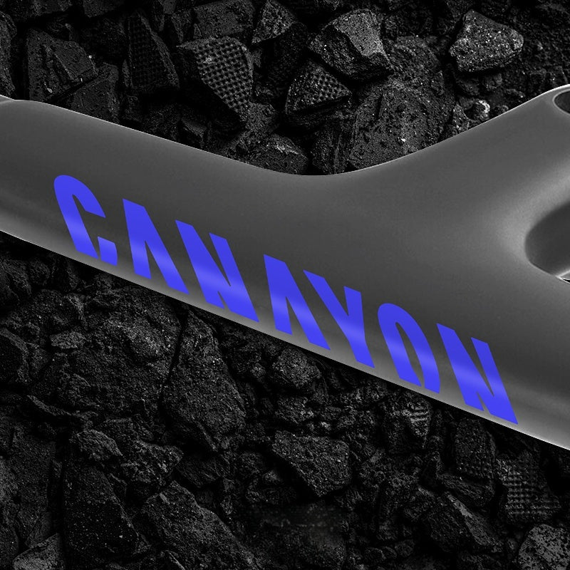 Canyon AEROAD CF SLX 8 Road Bike Handlebar Logo Stickers | Waterproof Color Change Decals