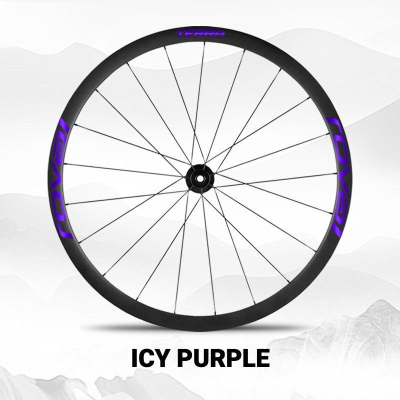 ROVAL TERRA Wheel Decal Kit | Custom Color Logo Stickers for Gravel & Road Bike Wheels