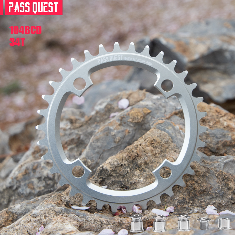 PASS QUEST Dirt Jump Single-Speed Chainring | 104BCD / SRAM 3-Bolt Direct Mount