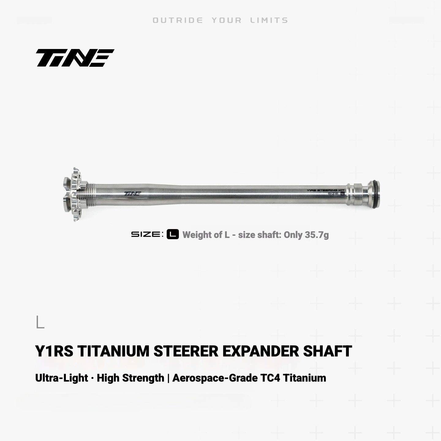 TiNE Ultra-Light Titanium Compression Plug Shaft for Colnago Y1RS | Steerer Upgrade