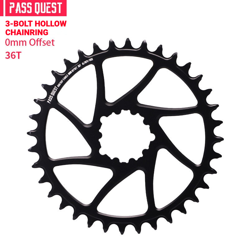 PASS QUEST SRAM 3-Bolt Direct-Mount Narrow-Wide Chainring | GXP DUB XX1 GX NX | 0mm Offset