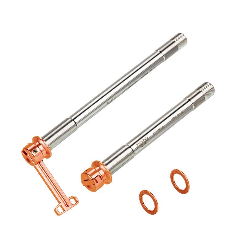 CHASER 12mm Ultralight Titanium Hidden Quick-Release Thru Axle Set for Giant / Liv Road Bikes (TCR, Propel, Defy Series)