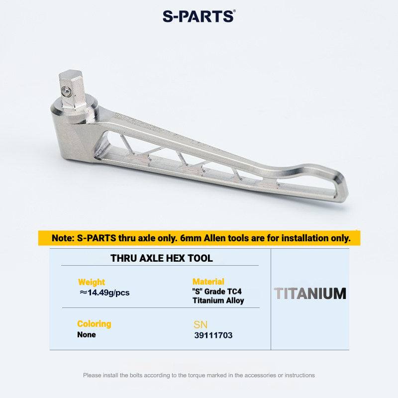 S-PARTS Titanium Quick Release Thru Axle for Pinarello Road Bikes | Lightweight TC4 Titanium Upgrade
