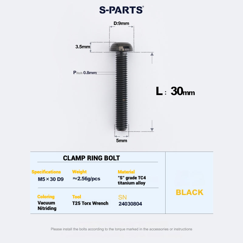 S-PARTS Titanium Bolt Upgrade Kit for SRAM MAVEN Brakes | CNC Precision | Lightweight | Full Color Options