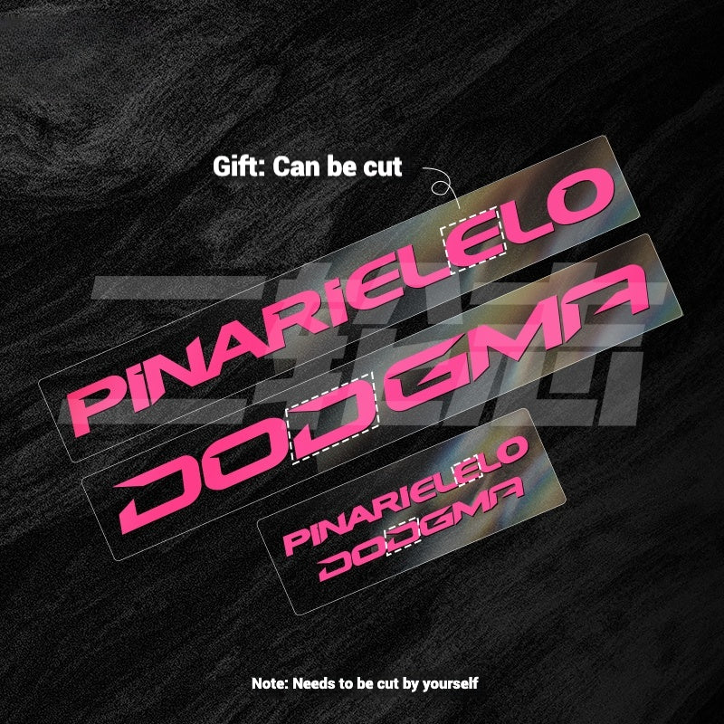 2025 Pinarello DOGMA F Factory Logo Color Change Decal Set|Downtube + Chainstay Stickers (Multiple Colors)