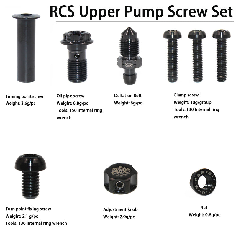 S-PARTS Brembo rcs RCS CC Titanium Upper Pump Screw Set Motorcycle Brake Bolt