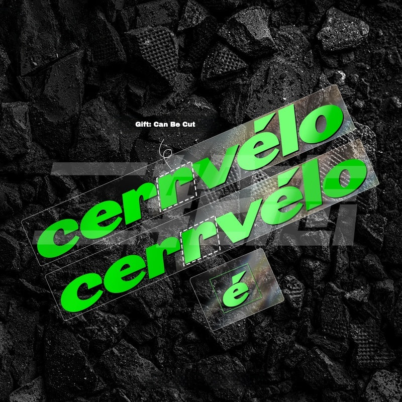 2023 cervelo S5 Frame Logo Color Decals|Down Tube & Head Tube Sticker Kit|48–56