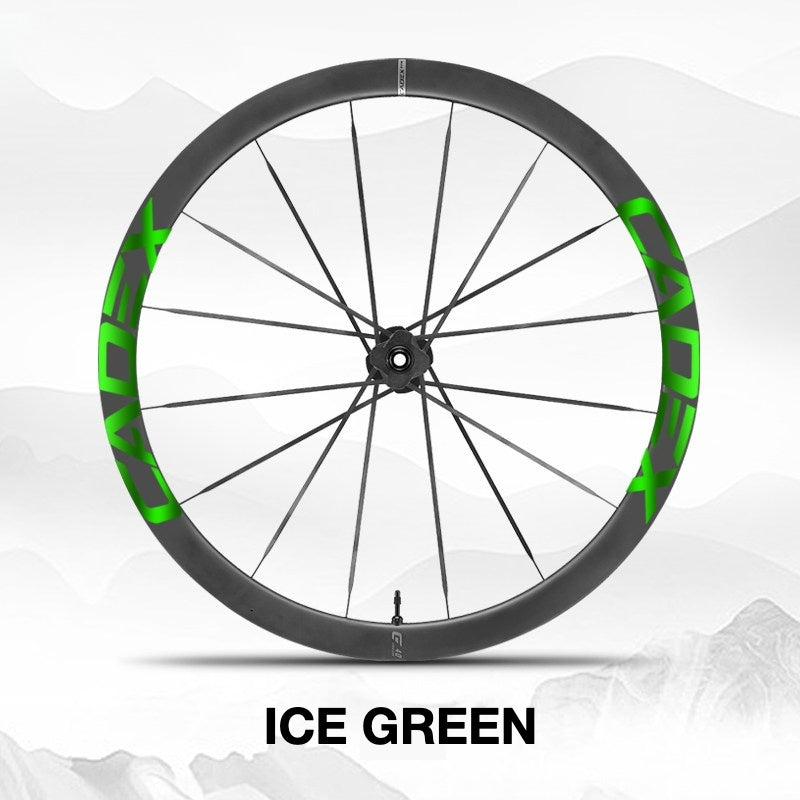 Cadex MAX 40 Wheel Decal Sticker Kit – Logo Cover & Color Customization