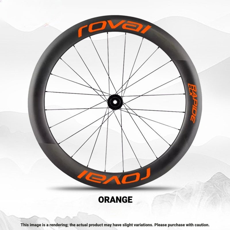 ROVAL RAPIDE CLX II Logo Color Change Sticker | Waterproof | Full Set for Two Wheels + Backup Included