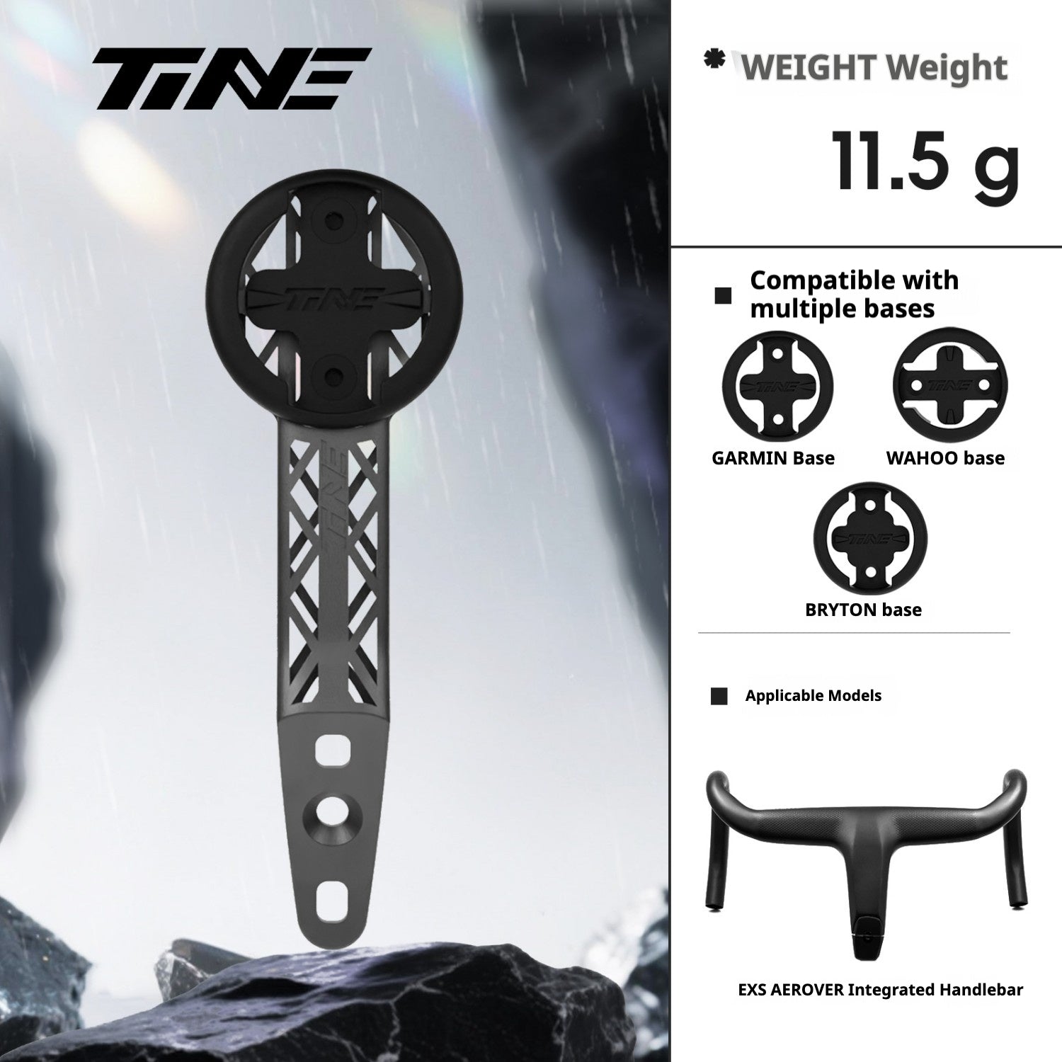 TiNE ultra-light titanium EXS aerover 3D Print computer mount, fully hollowed-out, high strength,1pcs