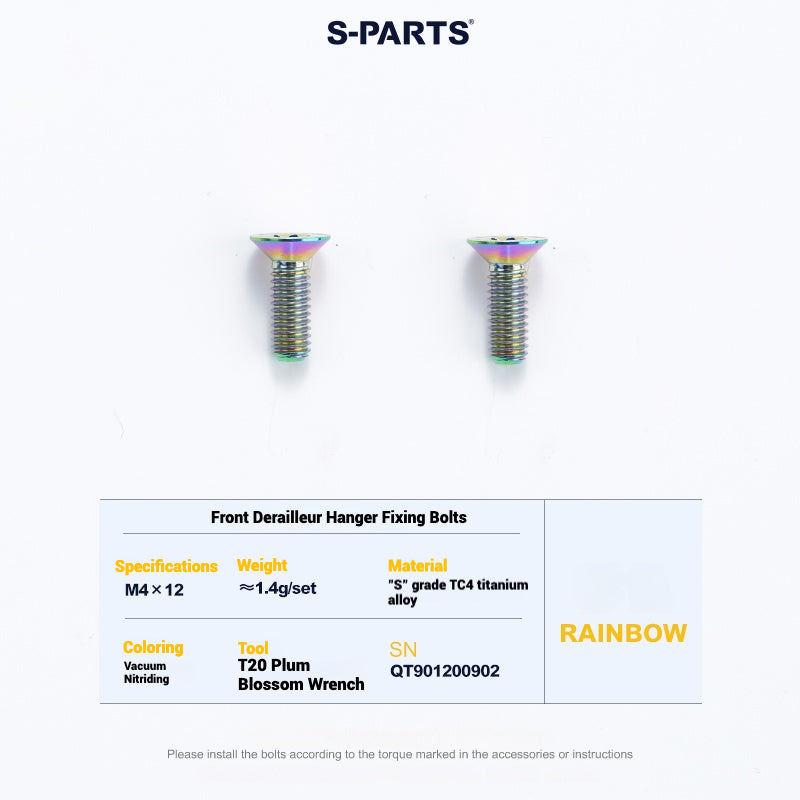 Cervélo S5 Titanium Bolt Kit – Full Frame Lightweight Upgrade Set | CNC TC4 Ti Bolts for Cervélo S5