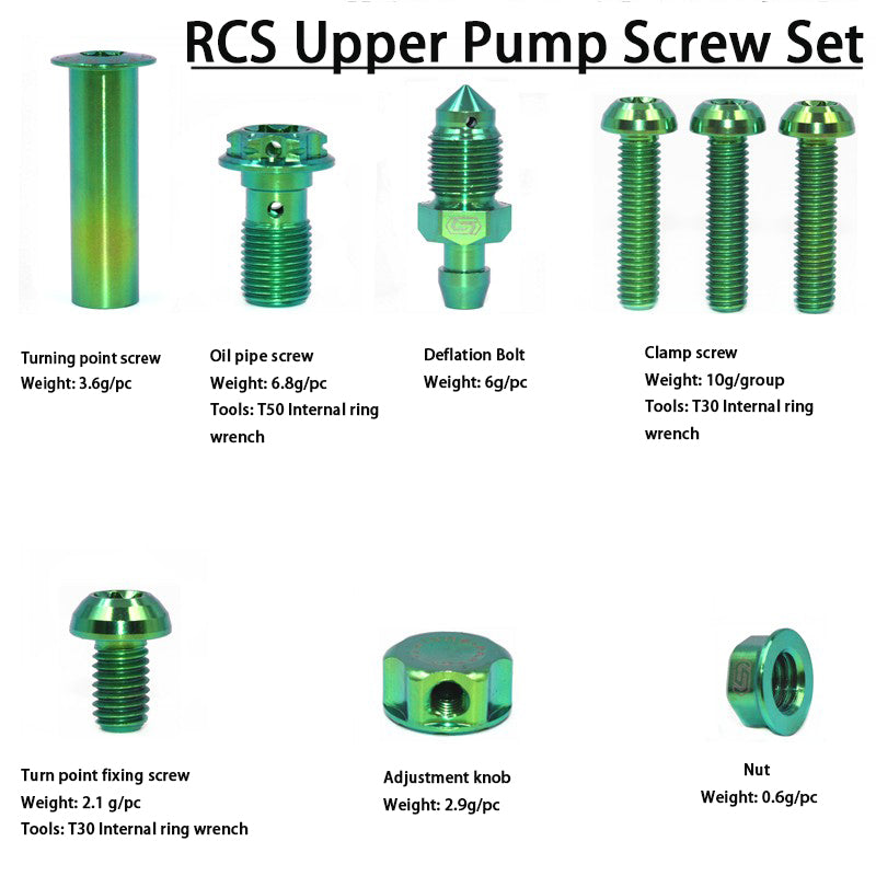 S-PARTS Brembo rcs RCS CC Titanium Upper Pump Screw Set Motorcycle Brake Bolt