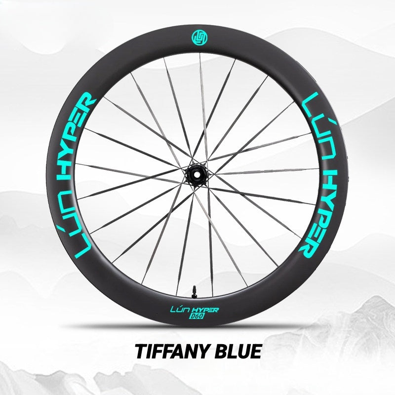 Infinity Logo Decals for Lún HYPER 5 D60 Gen 5 Wheelset | Waterproof Rim Overlay Stickers(Complete Decal Set for Two Wheels + Spare Decals Included)