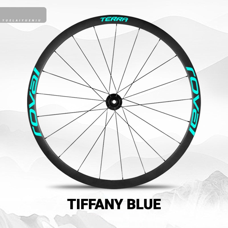 ROVAL TERRA Wheel Decal Kit | Custom Color Logo Stickers for Gravel & Road Bike Wheels