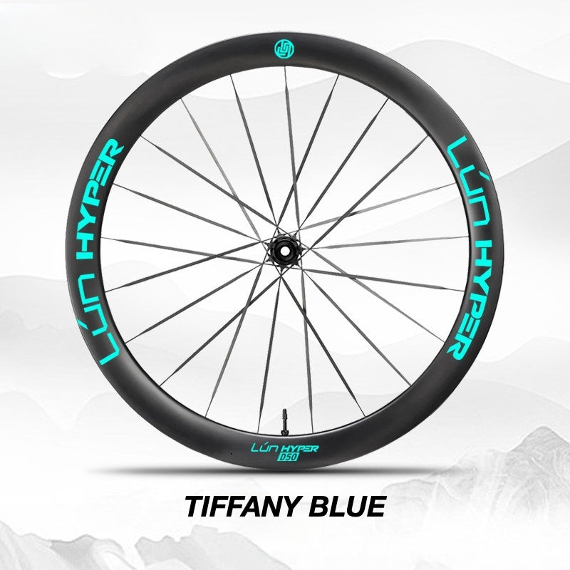 Infinity Logo Decals for Lún HYPER 5 D50 Gen 5 Wheelset | Waterproof Rim Overlay Stickers(Complete Decal Set for Two Wheels + Spare Decals Included)