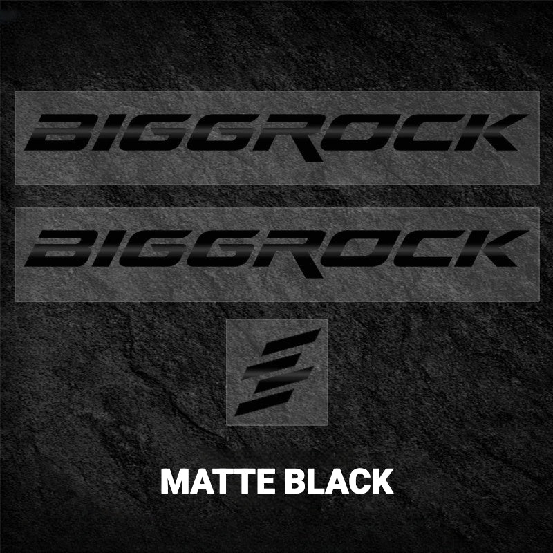 BIGROCK Aero Road Bike Frame Logo Decals | Custom Waterproof OEM Style Color Change Stickers