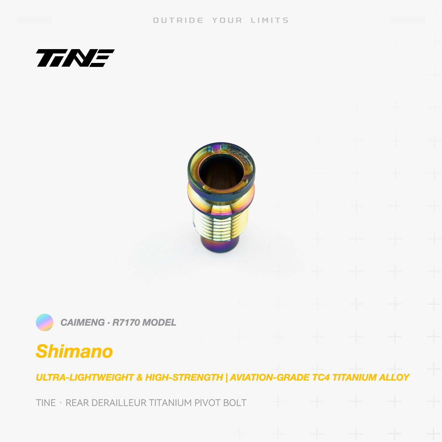 TiNE Titanium Shimano Rear Derailleur Pivot Bolt | Ultra-Light Road Bike Upgrade
