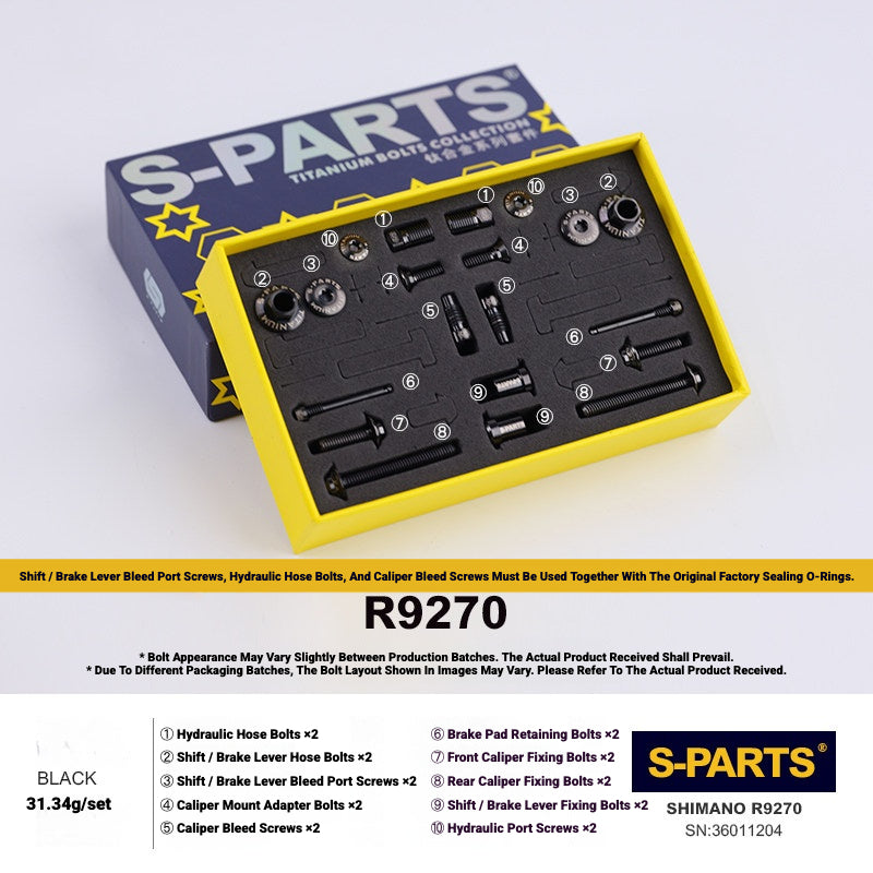 Shimano Dura-Ace R9270 Titanium Disc Brake Bolt Kit