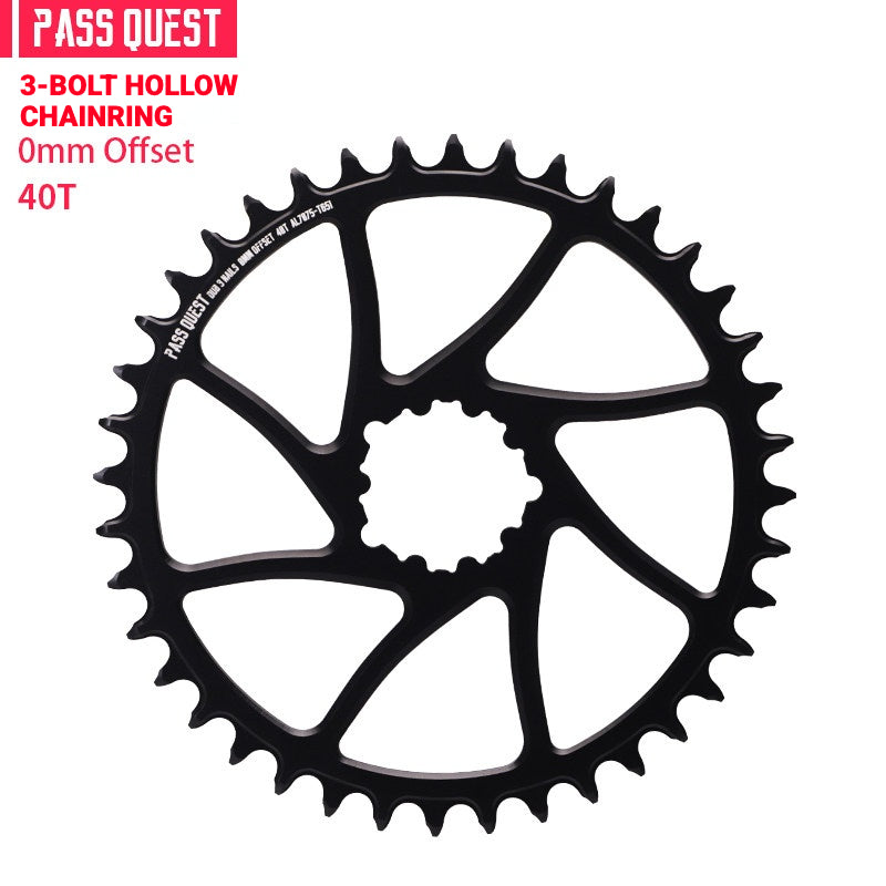 PASS QUEST SRAM 3-Bolt Direct-Mount Narrow-Wide Chainring | GXP DUB XX1 GX NX | 0mm Offset