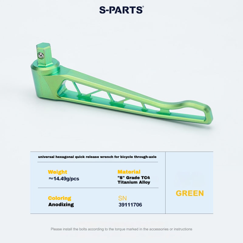 S-PARTS Titanium Quick-Release Thru Axle Set for Pinarello (24 Models) – 57.99g Ultra-Light | Multiple Anodized Colors