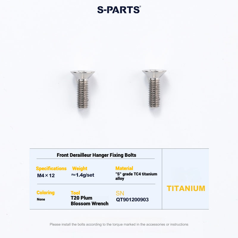 Cervélo S5 Titanium Bolt Kit – Full Frame Lightweight Upgrade Set | CNC TC4 Ti Bolts for Cervélo S5