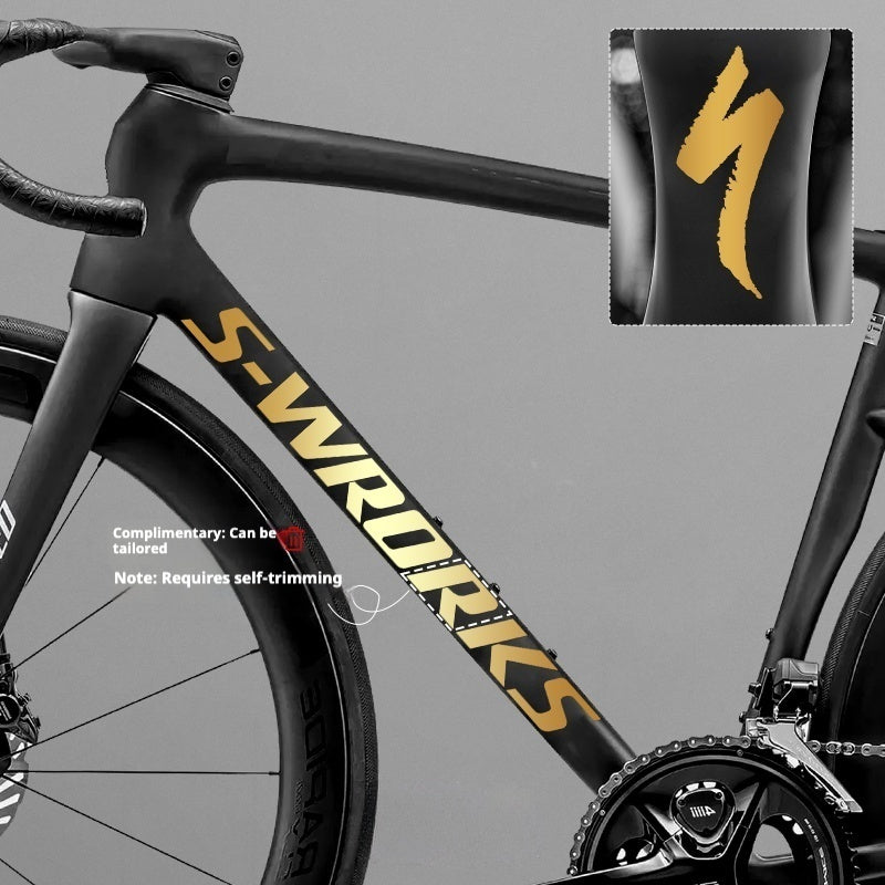 Tarmac SL8 Logo Decal Stickers – 2 Down Tube + 1 Head Tube for Specialized S-WORKS