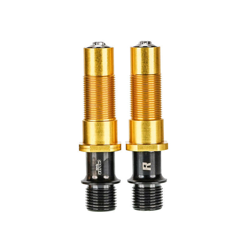 Chaser Titanium Pedal Axle Kit for Shimano R550 / 105 R7000 / Ultegra R8000 / XT M8000 | Ultra-Light Upgrade 69g–73g