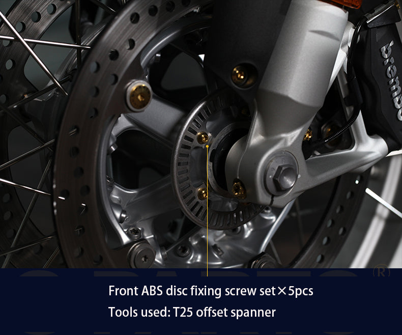 Kit viti S-parts BMW GS1200 Bulloni serie A3 Titanio Stan
