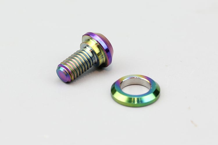 S-parts titanium alloy variable speed brake lock wire Mountain road bicycle before and after pressing wire screws