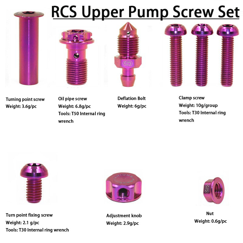 S-PARTS Brembo rcs RCS CC Titanium Upper Pump Screw Set Motorcycle Brake Bolt