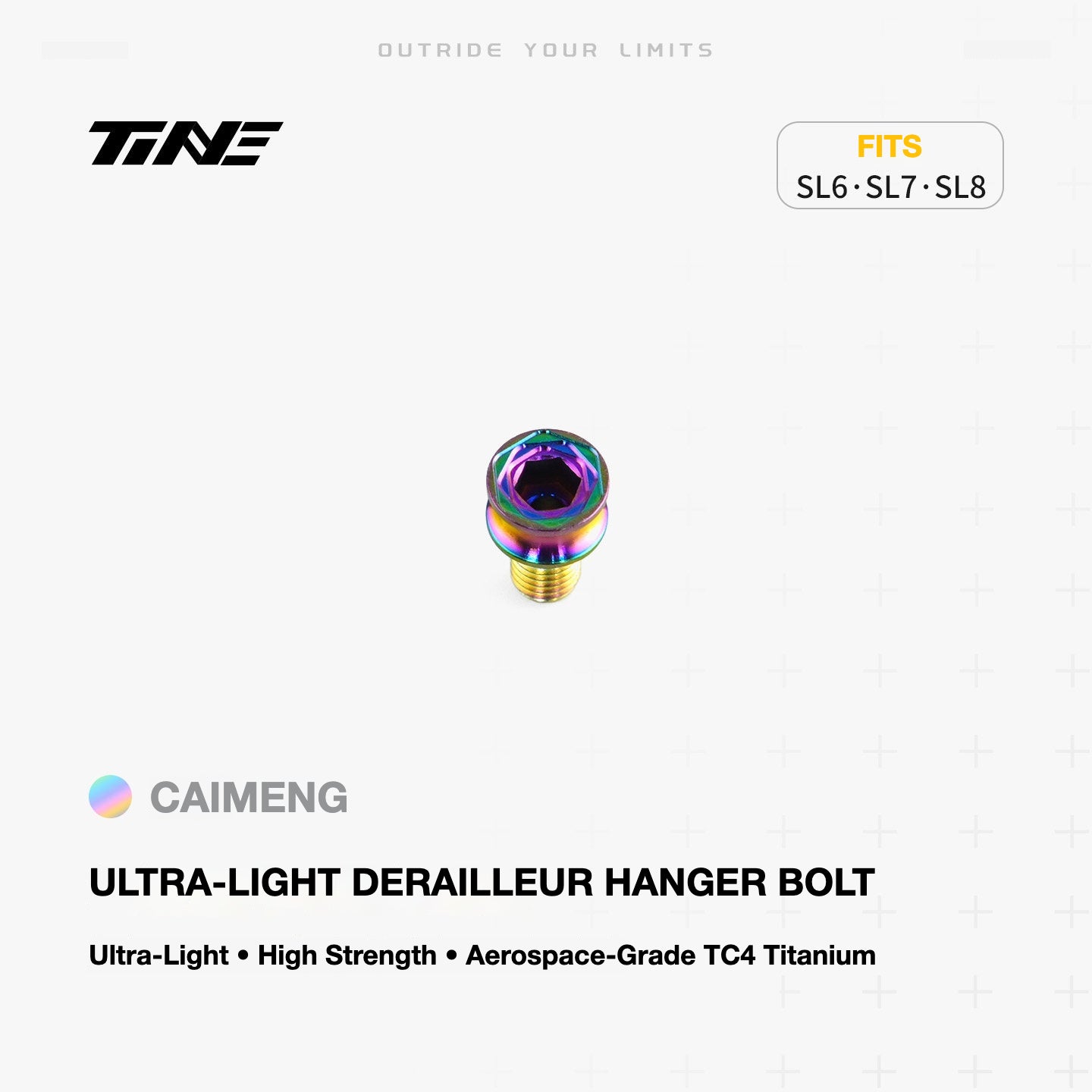 TiNE Ultra-Light Titanium Rear Derailleur Hanger Bolts for Specialized Tarmac SL6 SL7 SL8 | 0.9g
