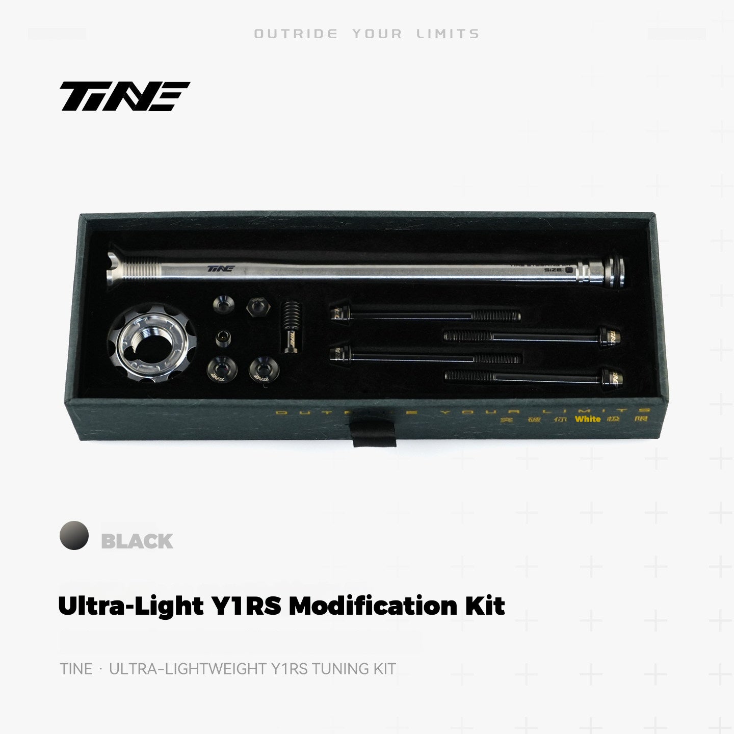 TiNE Titanium Upgrade Kit for Colnago Y1RS – Ultralight Steerer Expander & Titanium Bolt Set