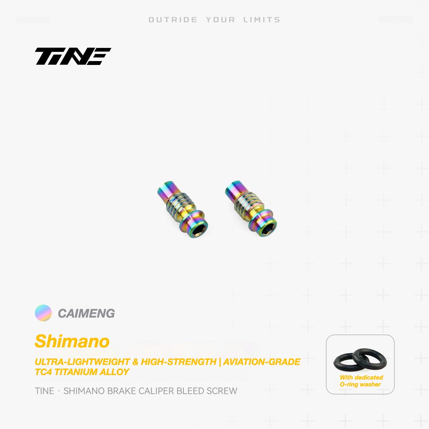 TiNE Titanium Shimano Brake Caliper Bleed Screw | Ultra-Light Road Bike Upgrade